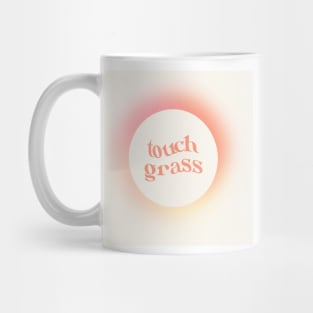 touch grass gradient orb Mug